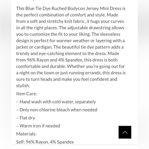 NWT SUGARLIPS Ruched BodyCon
Stretch Jersey Dress Blue White Floral Size Medium - Picture 11 of 11